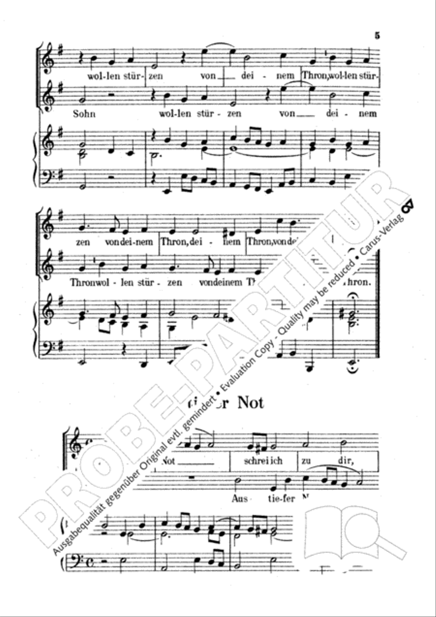 Stern: Der Choral im Kanon Choir scores gallery preview page 7