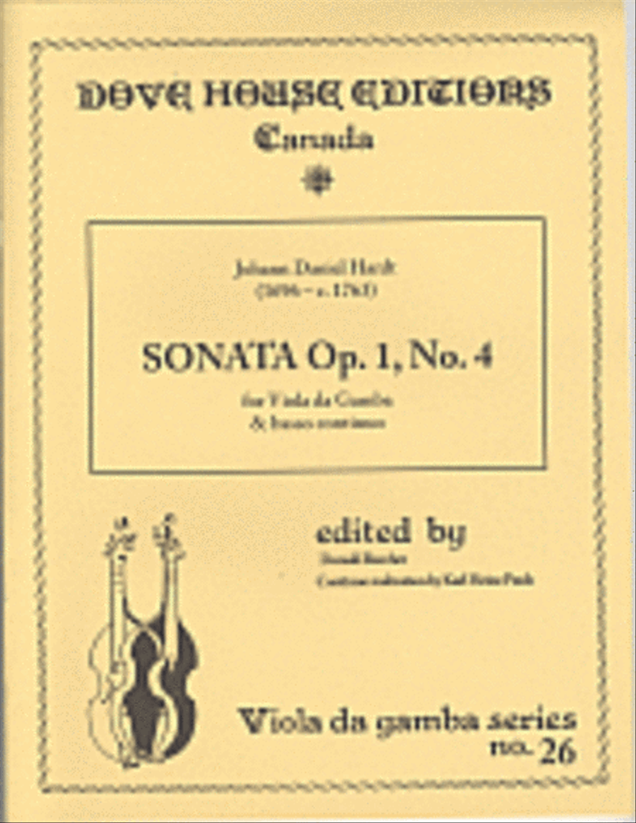 Sonata Op. 1, No. 4 Viola scores gallery preview page 1