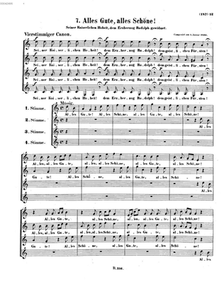 Beethoven Alles Gute, alles Schöne!, WoO 179