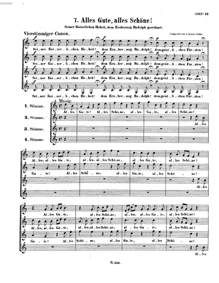 Beethoven Alles Gute, alles Schöne!, WoO 179