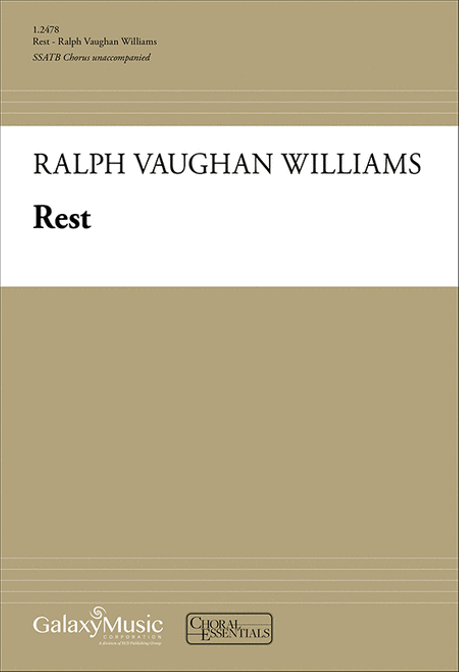 Rest (Choral Score) Rest (Choral Score) SSATB scores gallery preview page 1