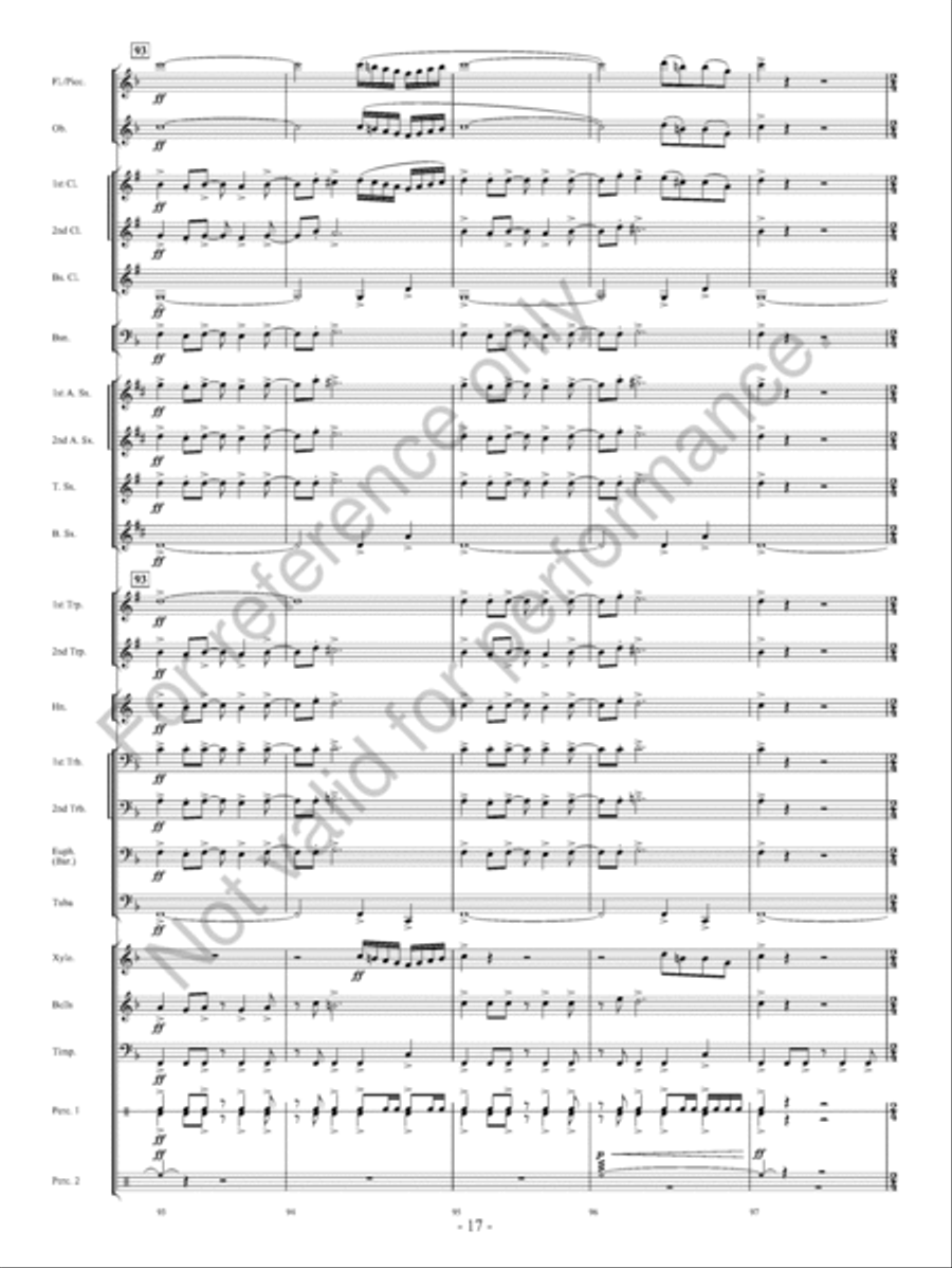 On The Banks… Concert Band scores gallery preview page 18