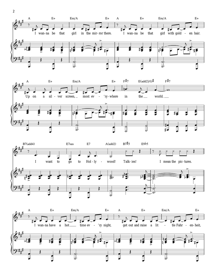 I Want To Go To Hollywood (from Grand Hotel: The Musical) Piano, Vocal scores gallery preview page 2