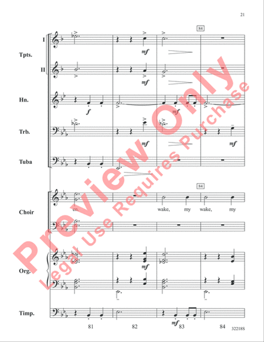 Awake, My Heart Awake, My Heart Choir scores gallery preview page 22