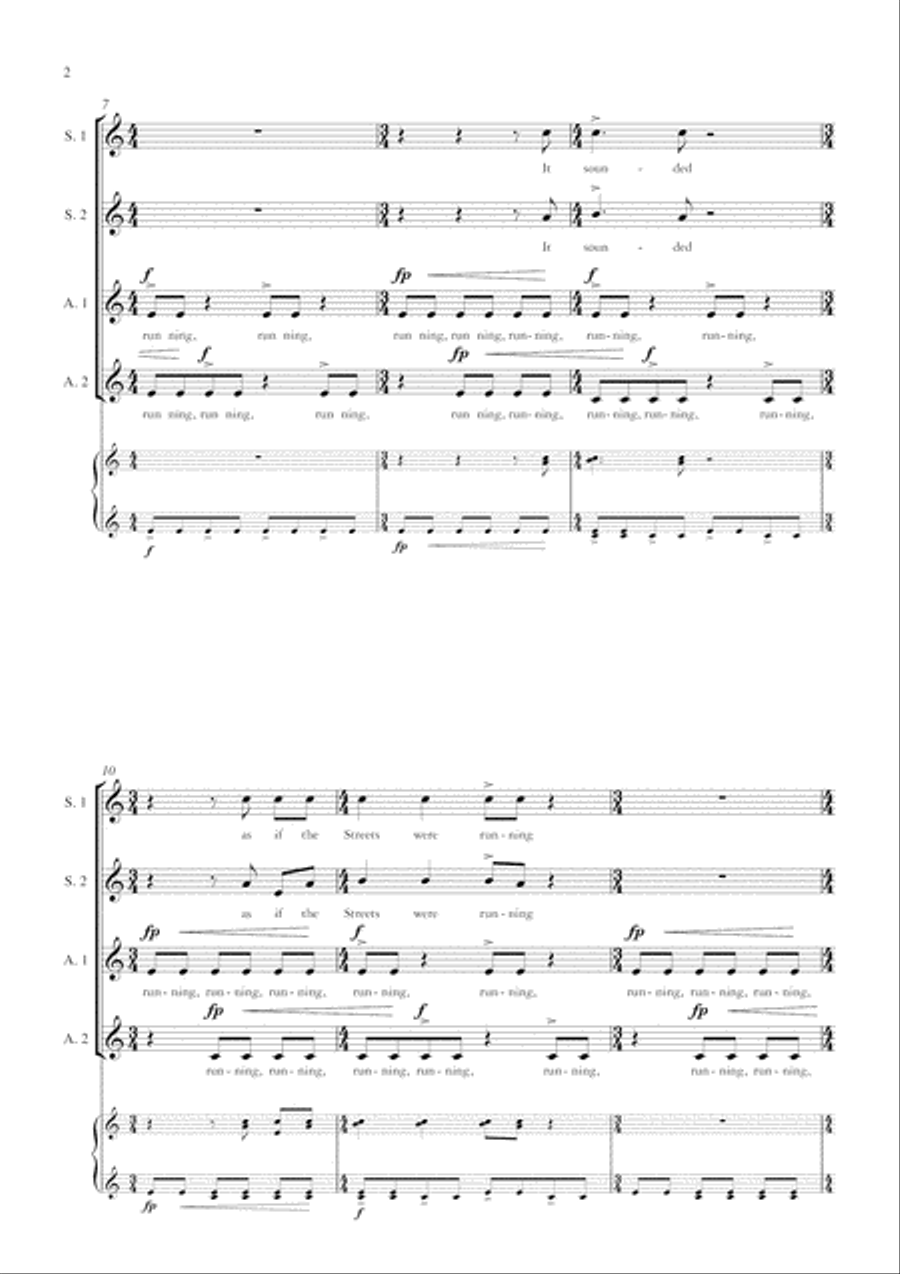 It Sounded as if the Streets Were Running SSAA scores gallery preview page 4