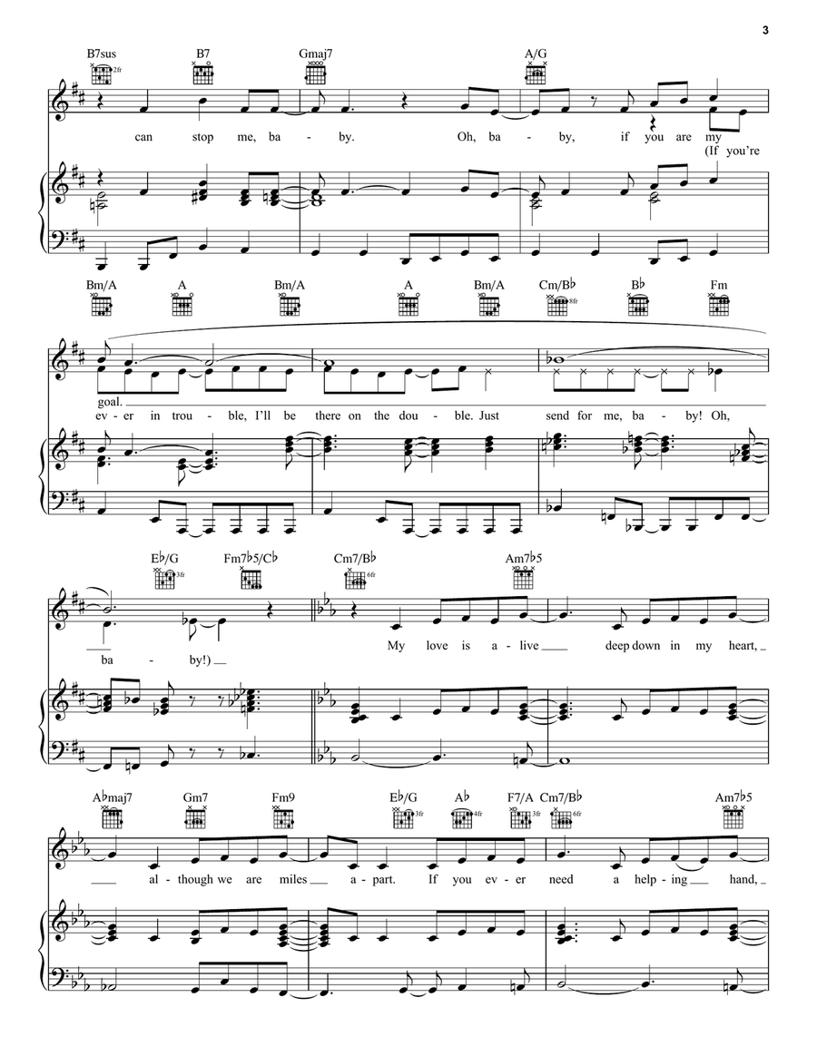 Ain't No Mountain High Enough Acoustic Guitar scores gallery preview page 3