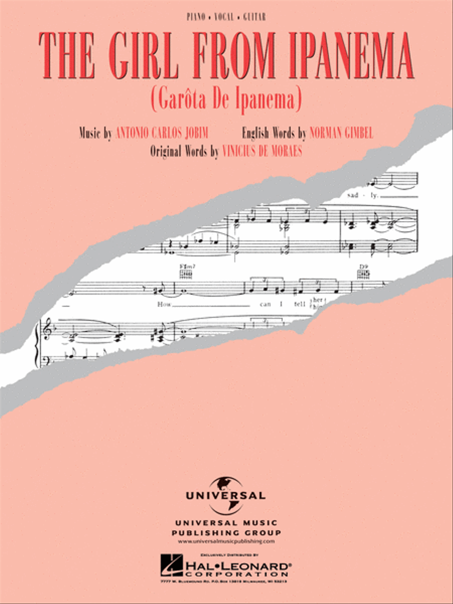 The Girl from Ipanema Piano, Vocal, Guitar scores gallery preview page 1
