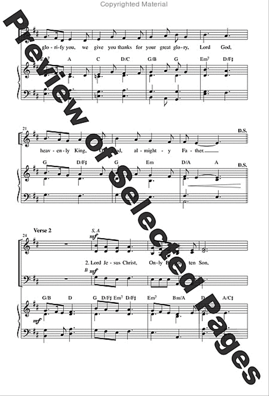 Mass of Joy and Peace - Choral / Accompaniment Edition 3-Part scores gallery preview page 6