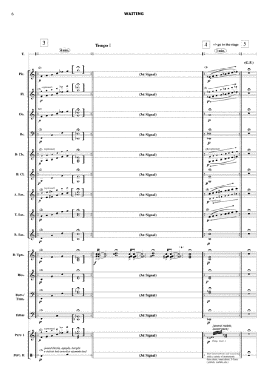 Waiting (for Wind Band) Concert Band scores gallery preview page 6
