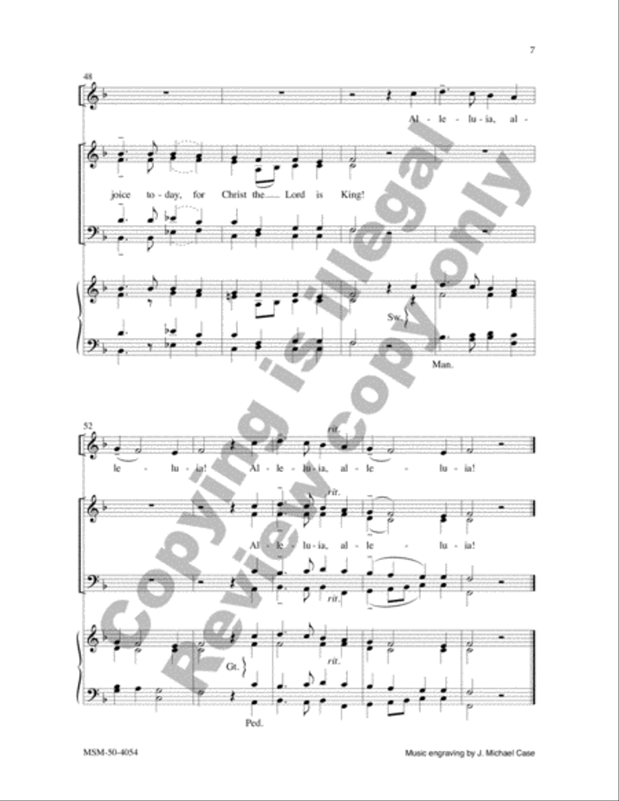 Christ Jesus Is Arisen 4-Part scores gallery preview page 7