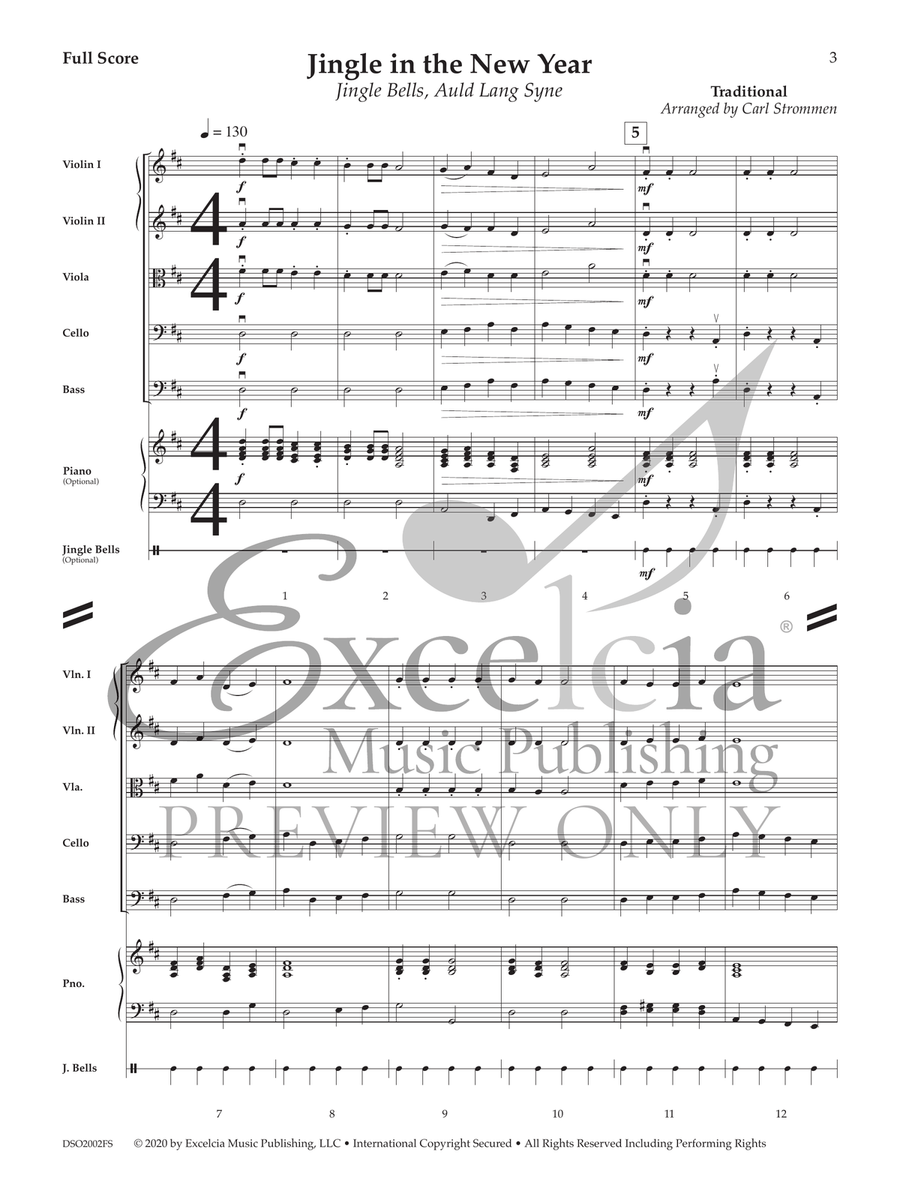 Jingle In The New Year (Score) String Orchestra scores gallery preview page 3