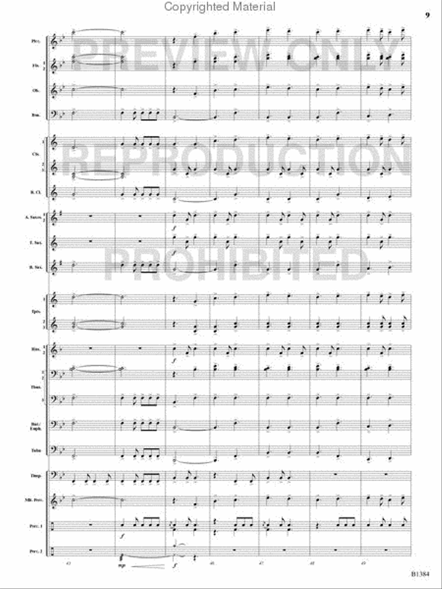 Summer Resounding! Concert Band scores gallery preview page 8