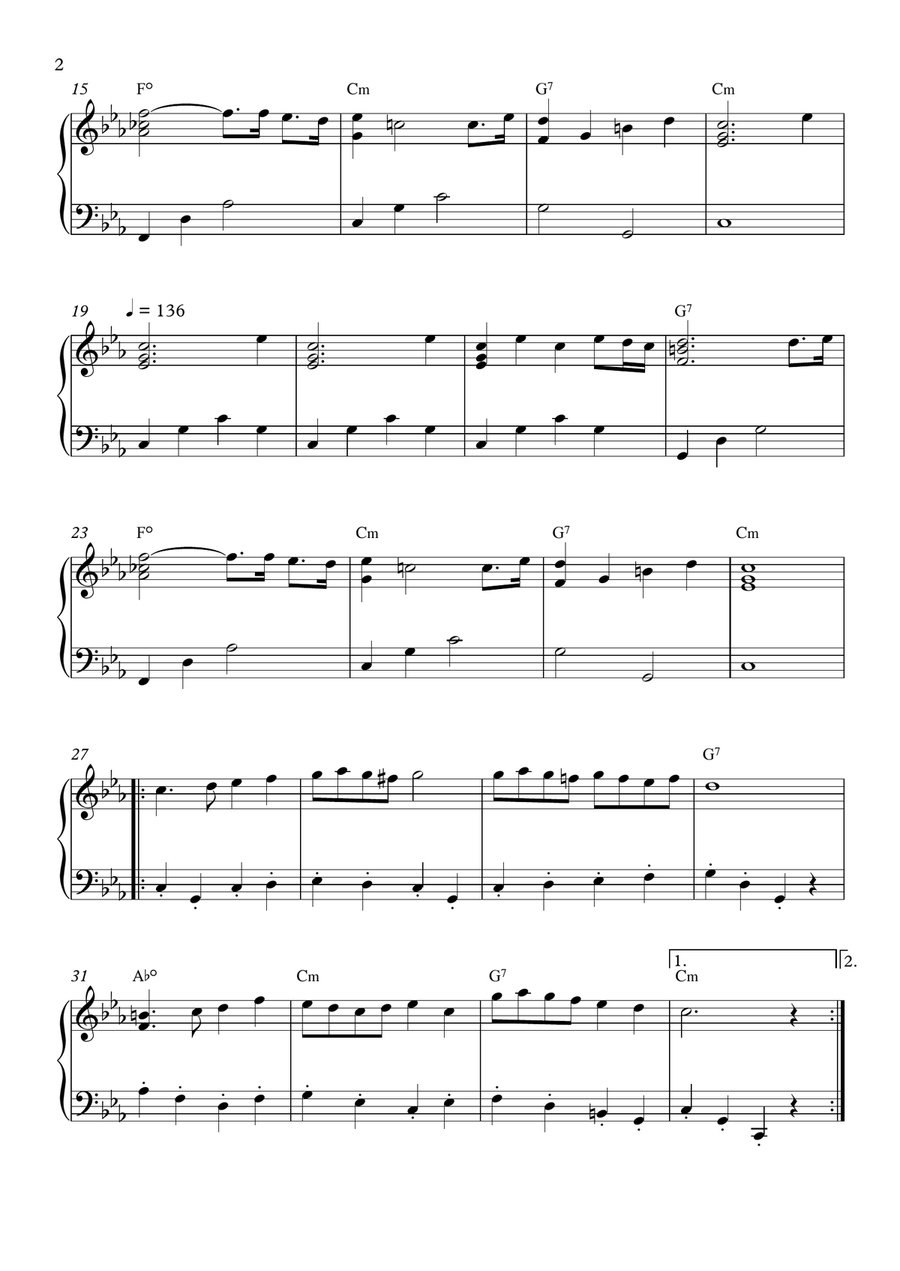 Carnaval De Paris Piano Solo scores gallery preview page 2