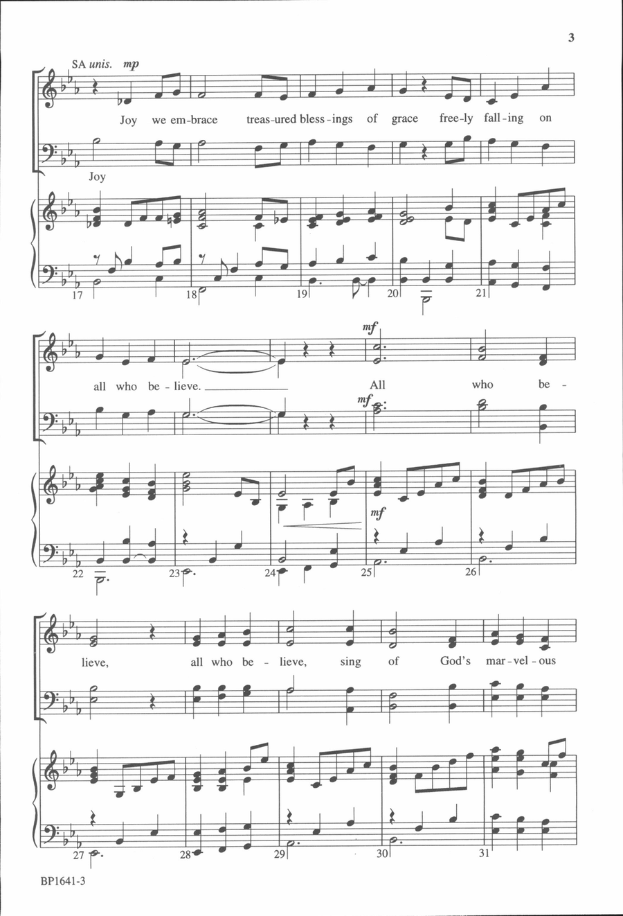 All Who Believe All Who Believe 4-Part scores gallery preview page 3