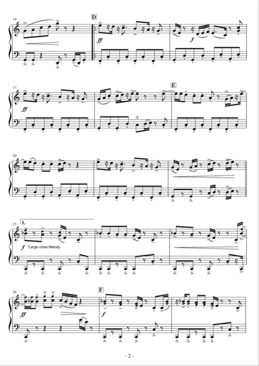 Butter Easy Piano scores gallery preview page 2