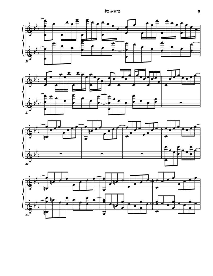 DOS AMANTES DOS AMANTES Guitar Solo scores gallery preview page 3