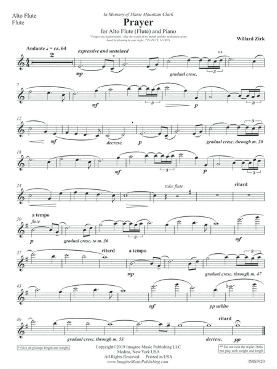 Prayer Prayer Flute Solo scores gallery preview page 8
