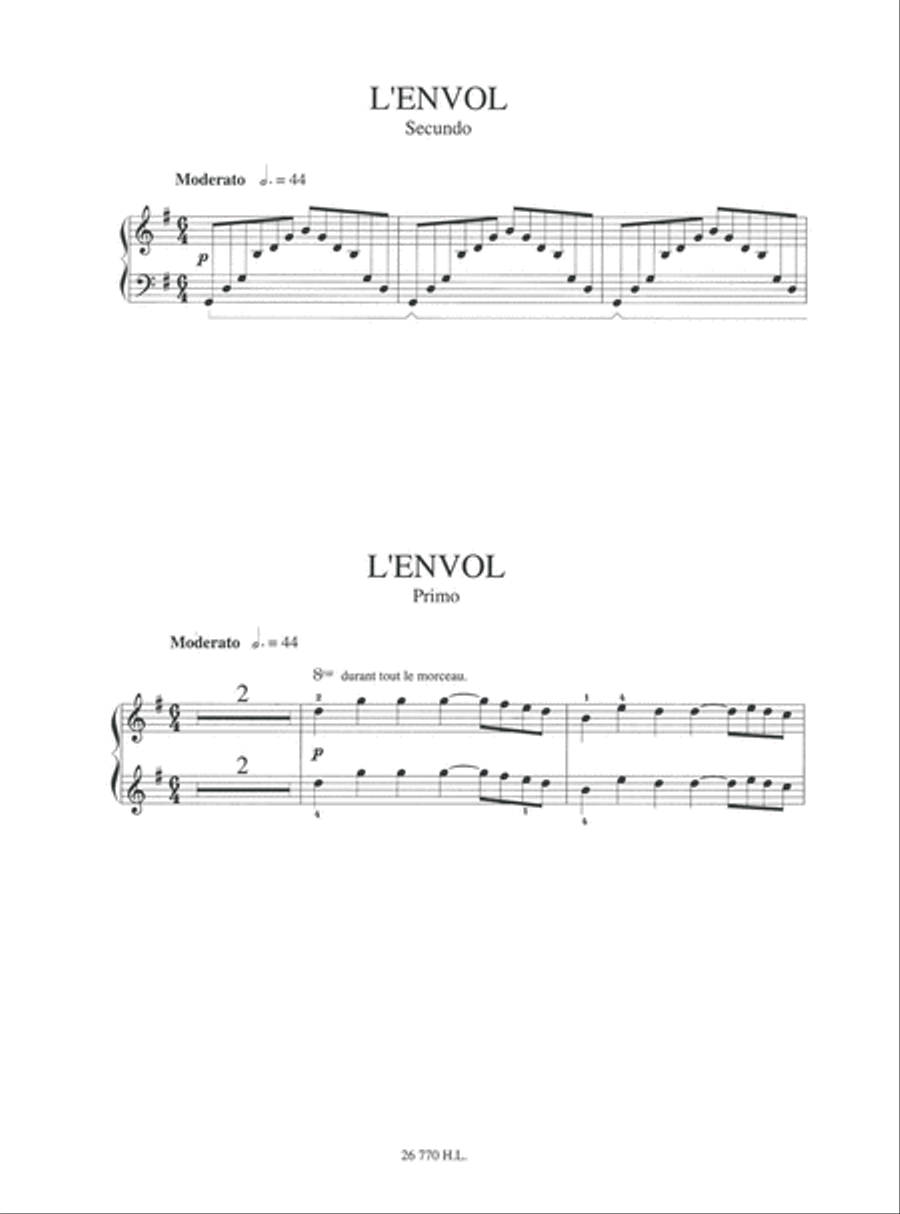 Mes premiers pas a quatre mains - Volume 2 Piano Duet scores gallery preview page 8