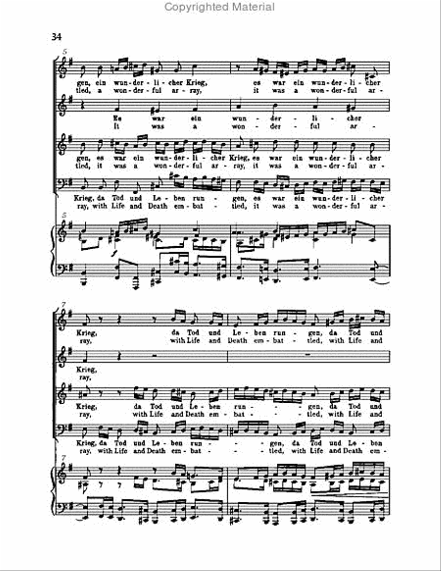 Christ lag in Todsbanden, BWV 4 Choir scores gallery preview page 34