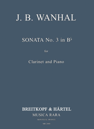 Book cover for Sonata No. 3 in B flat major