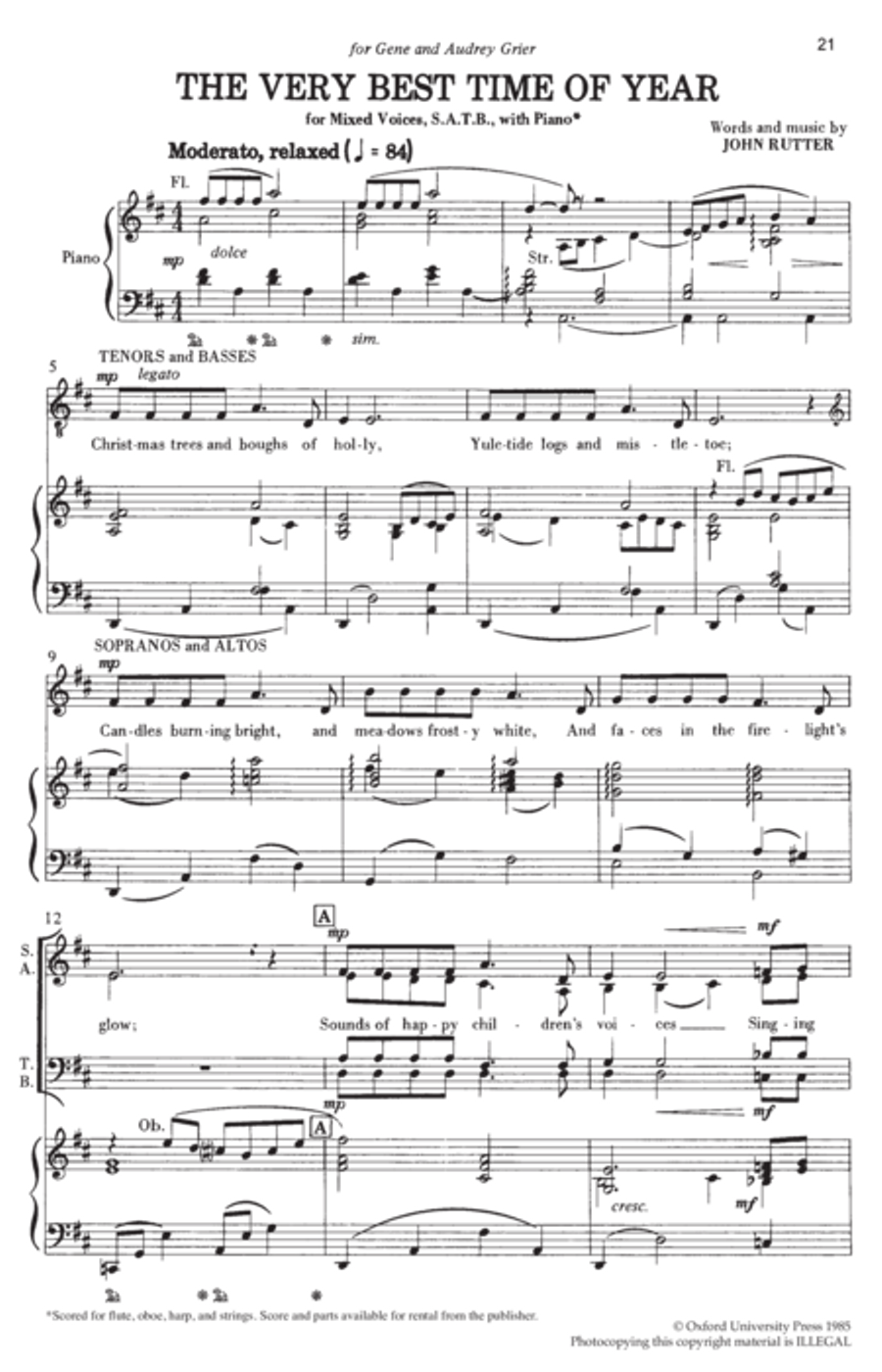We wish you a merry Christmas 4-Part scores gallery preview page 8