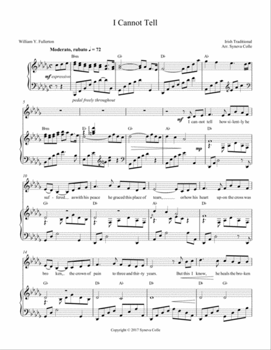 I Cannot Tell Voice scores gallery preview page 2