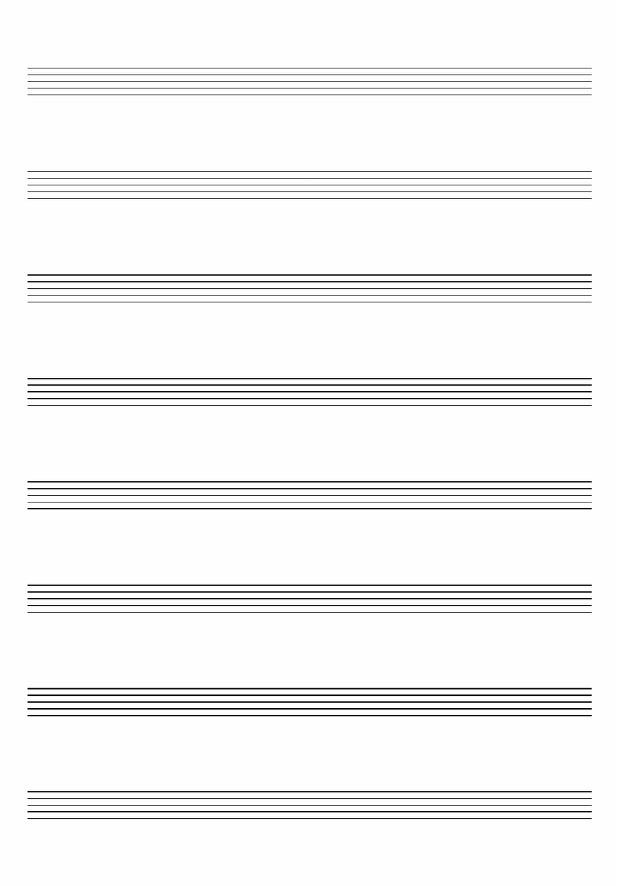 Empty Blank Music Staff - Score Only Full Orchestra scores gallery preview page 5