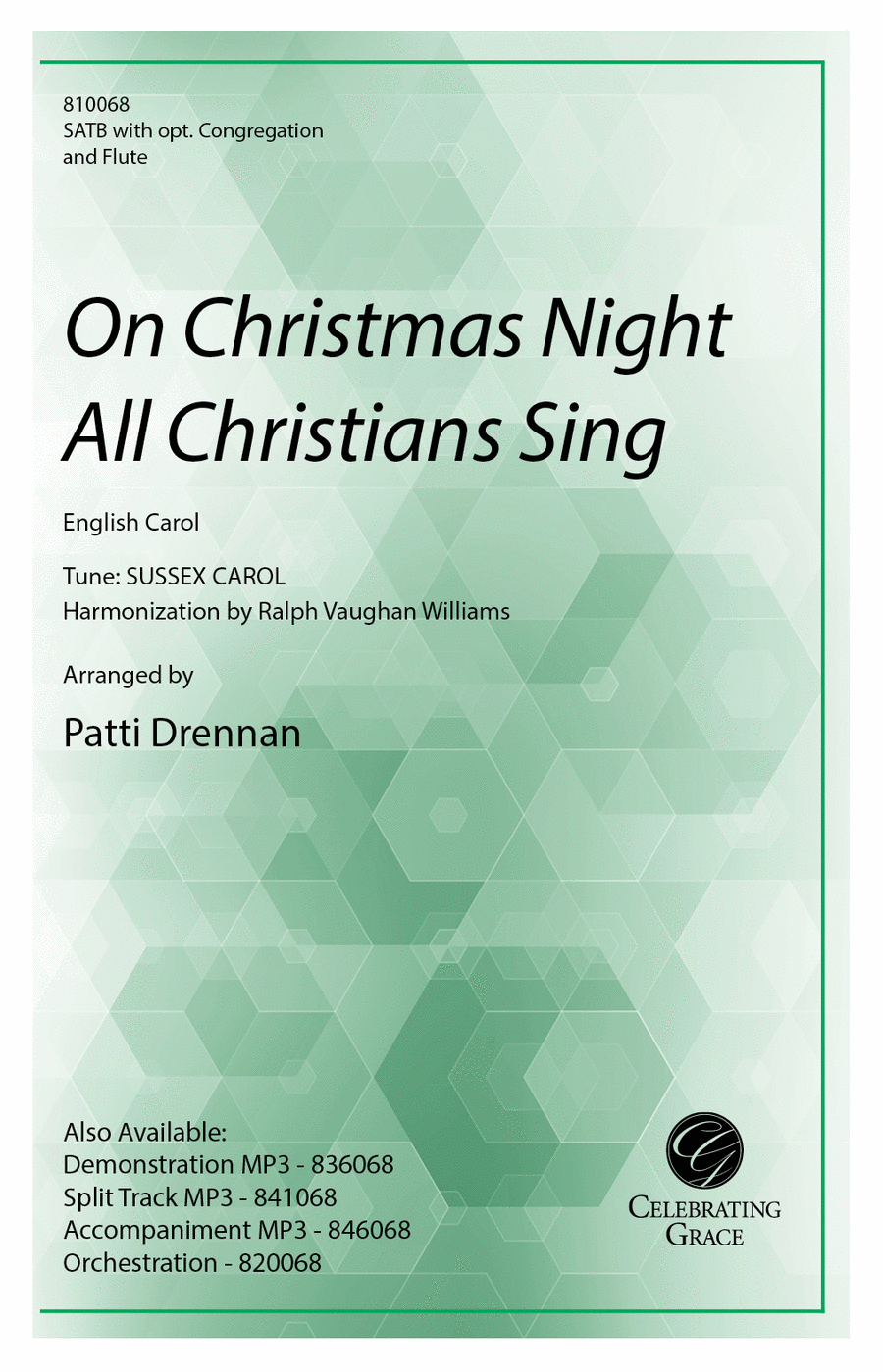 On Christmas Night All Christians Sing 4-Part scores gallery preview page 1