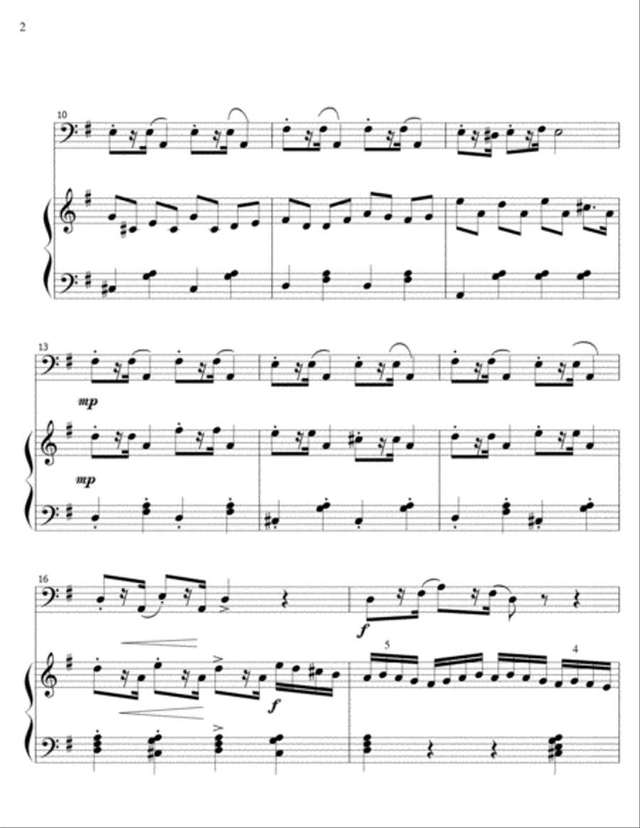Chasing Butterflies-bassoon/piano Bassoon scores gallery preview page 2