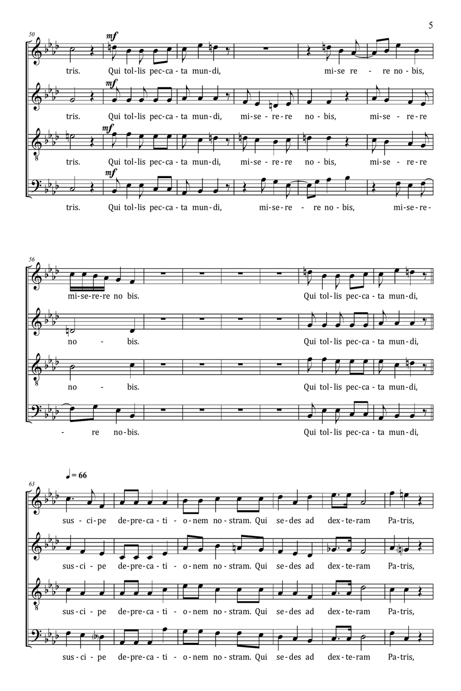 Gloria 2023 Gloria 2023 4-Part scores gallery preview page 5