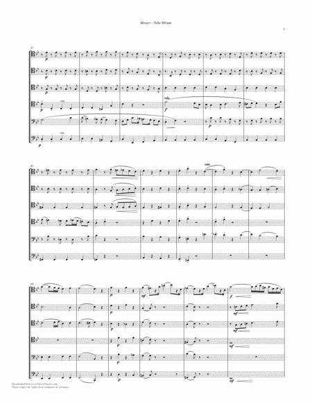 Tuba Mirum from "Requiem" for 6-part Trombone Ensemble