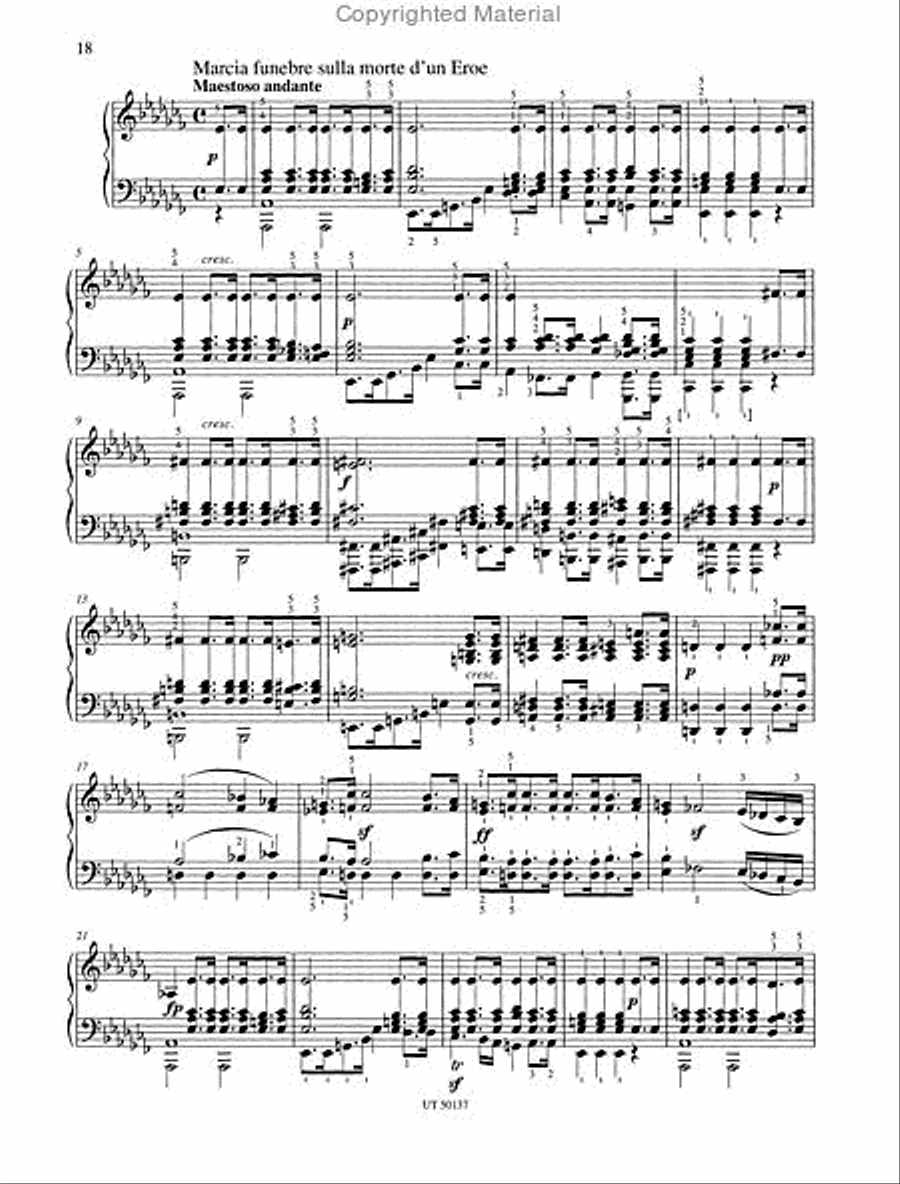 Piano Sonata in A flat major, op. 26 Chamber Music scores gallery preview page 3