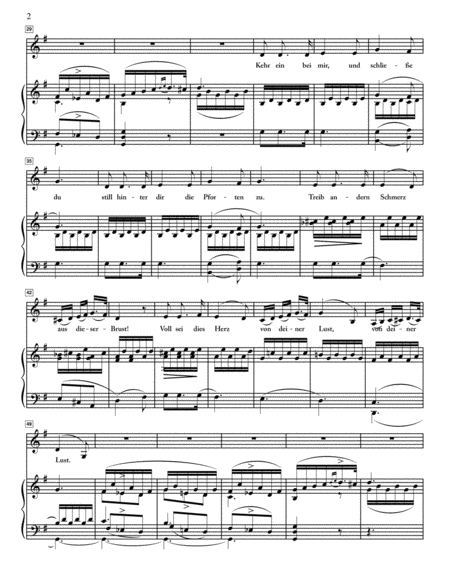 Schubert - Du Bist die Ruh for Low Voice in G Major