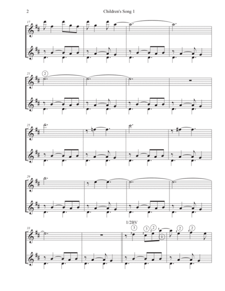 Children's Song No. 1 - Score Only image number null