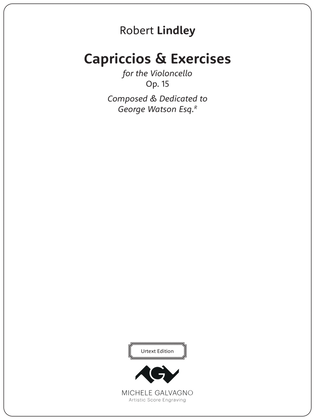Book cover for Capriccios & Exercises for the Violoncello, Op. 15