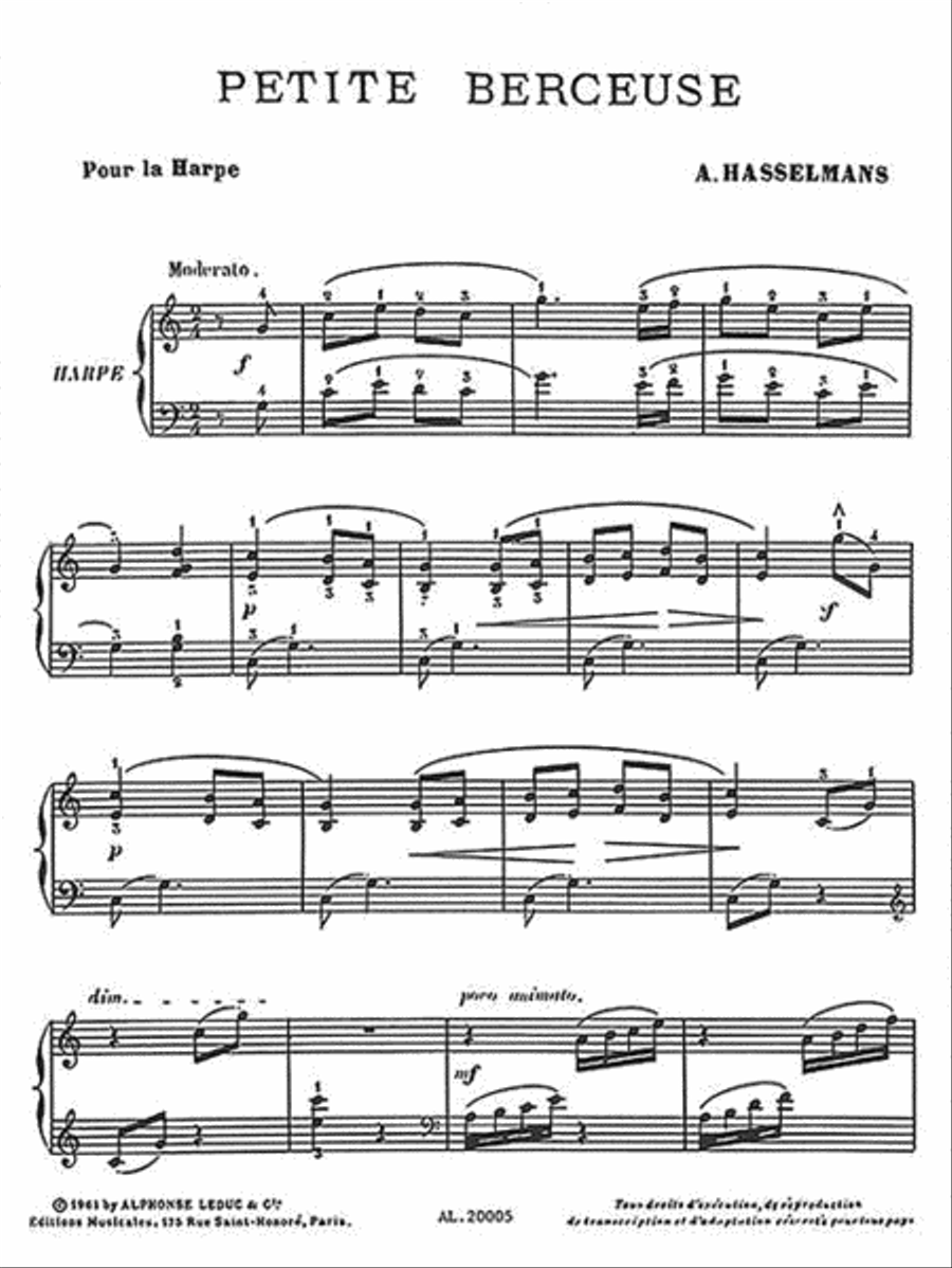 Small Lullaby (harp) Harp scores gallery preview page 2