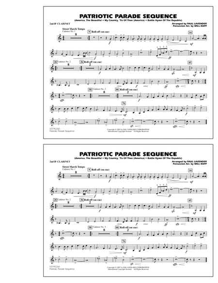 Patriotic Parade Sequence - 2nd Bb Clarinet