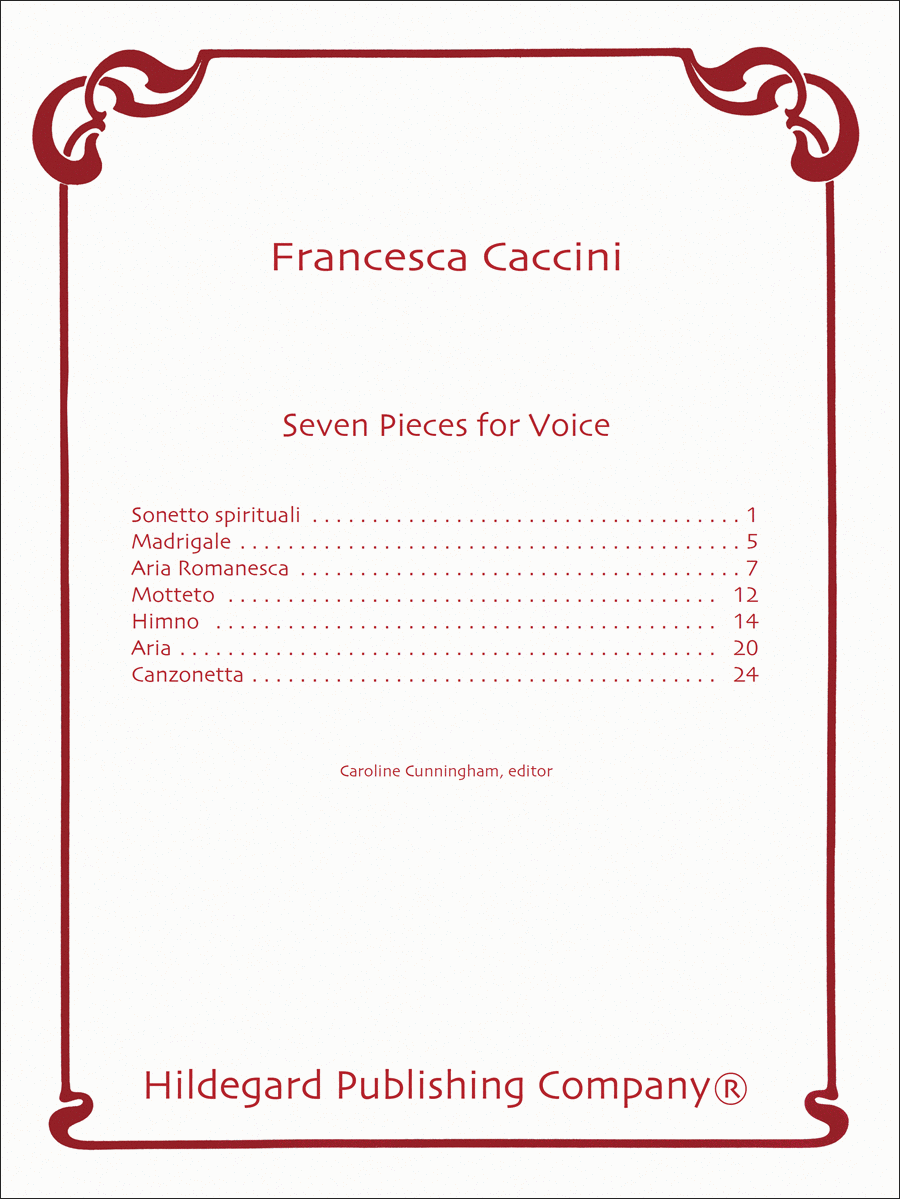 Seven Pieces for Voice Chamber Music scores gallery preview page 1