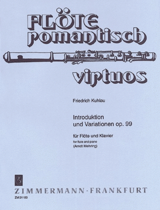 Book cover for Introduction and Variations Op. 99