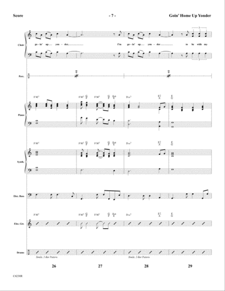 Goin' Home Up Yonder Choir scores gallery preview page 9