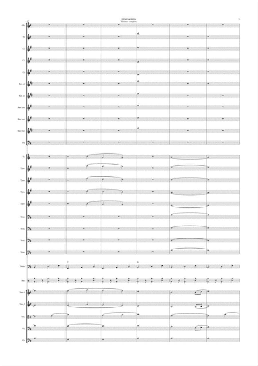 In Memorian Full Orchestra scores gallery preview page 5