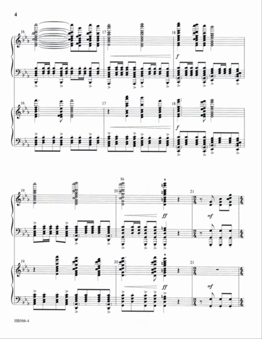 United - full score Handbell Choir scores gallery preview page 5