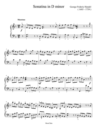 Handel Sonatina in D minor