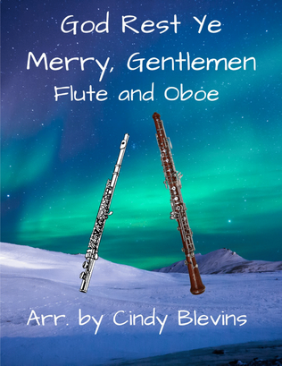 Book cover for God Rest Ye Merry, Gentlemen, for Flute and Oboe Duet