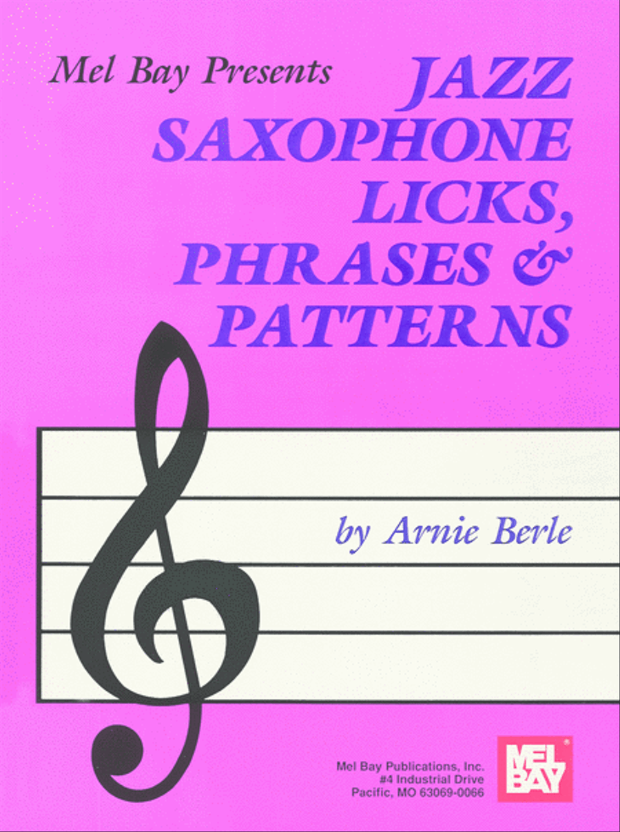 Jazz Saxophone Licks, Phrases & Patterns Saxophone scores gallery preview page 1