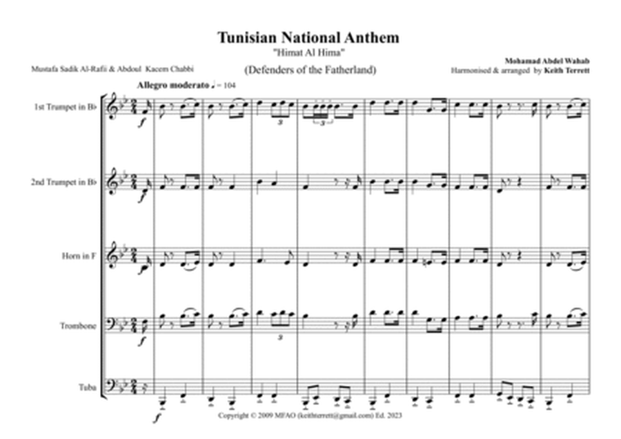 Tunisian National Anthem for Brass Quintet image number null