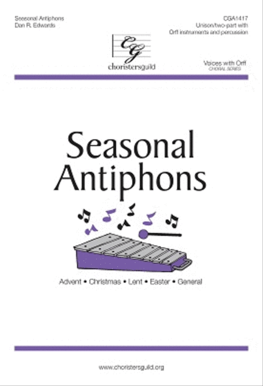 Seasonal Antiphons 2-Part scores gallery preview page 1