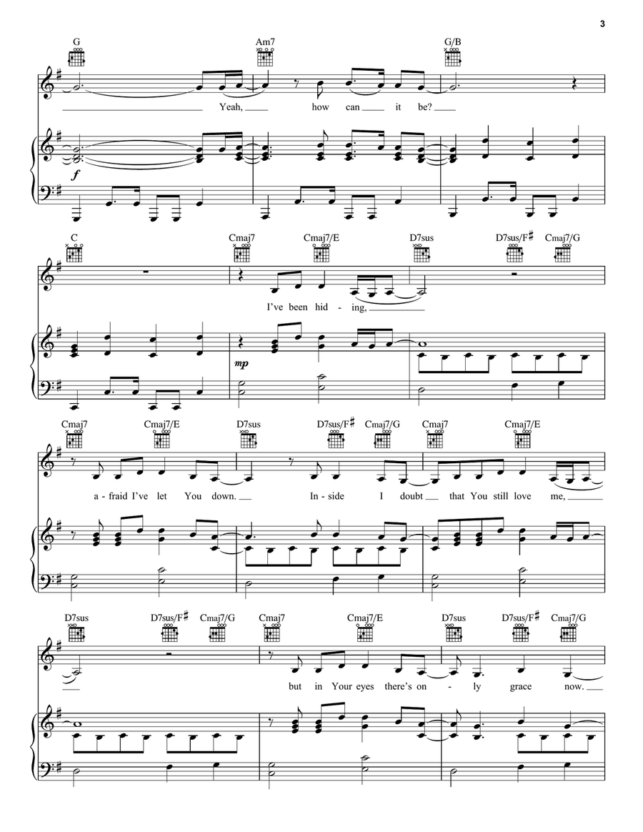 How Can It Be? Piano, Vocal, Guitar scores gallery preview page 3
