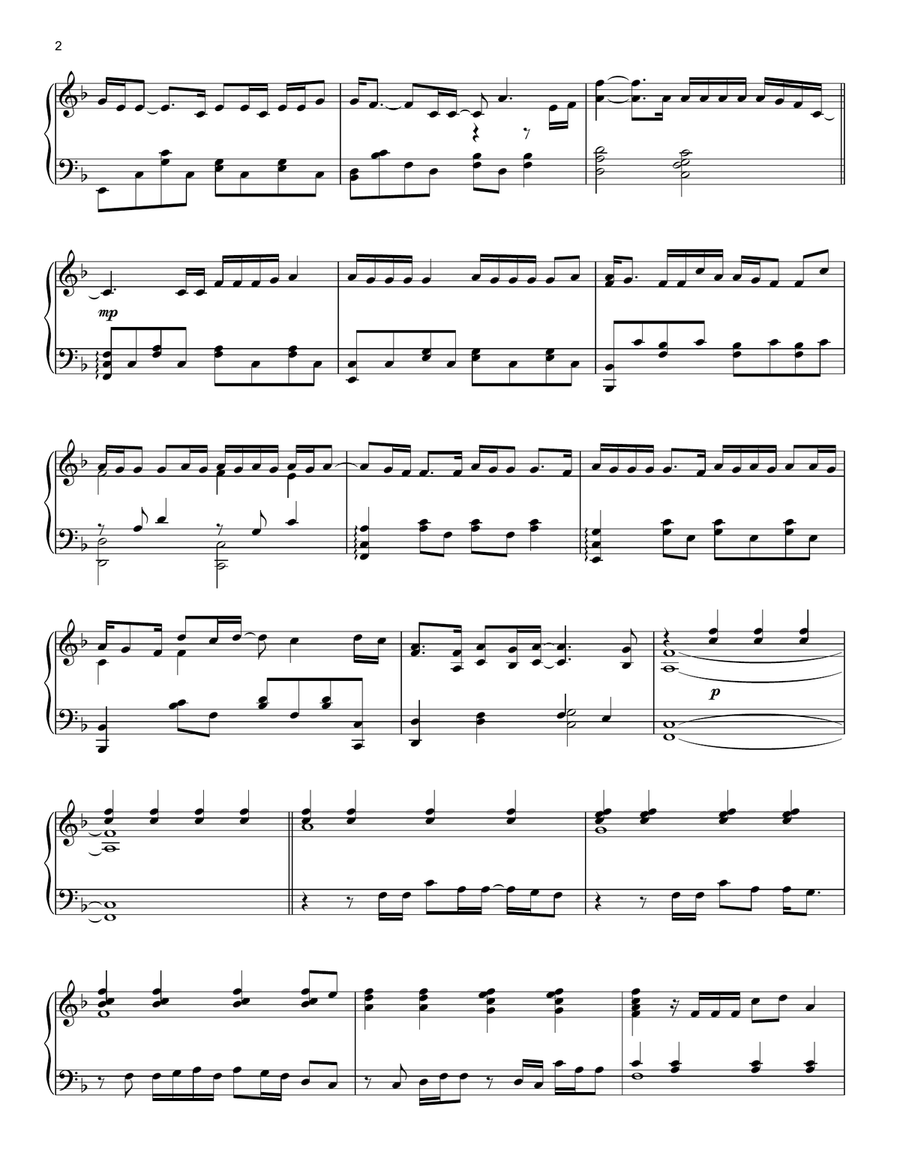 It's Quiet Uptown (from Hamilton) (arr. David Pearl) Piano Solo scores gallery preview page 2