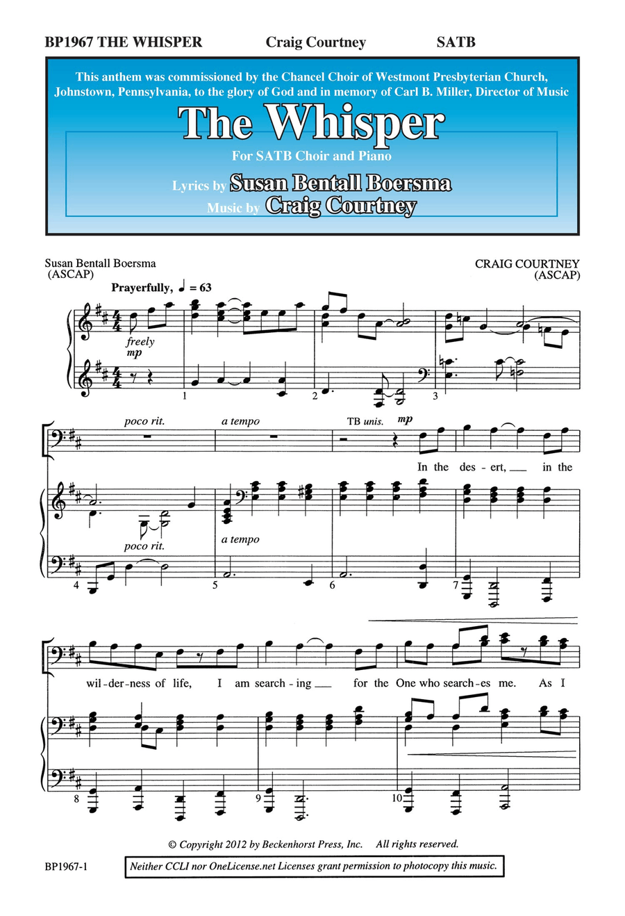The Whisper The Whisper 4-Part scores gallery preview page 1